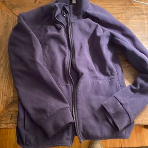 Muji navy zip up sweatshirt 150cm